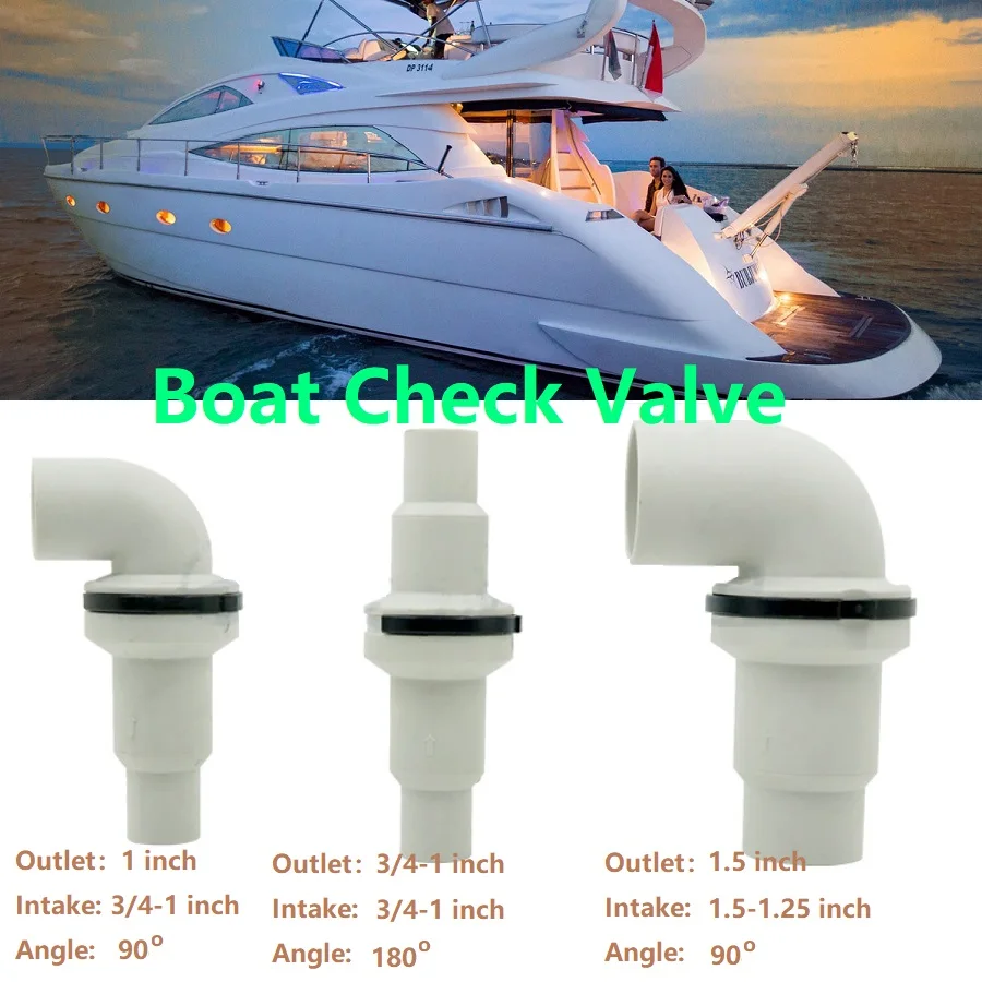 Обратный клапан пластиковый прямоугольный управления прямой трубкой для лодки