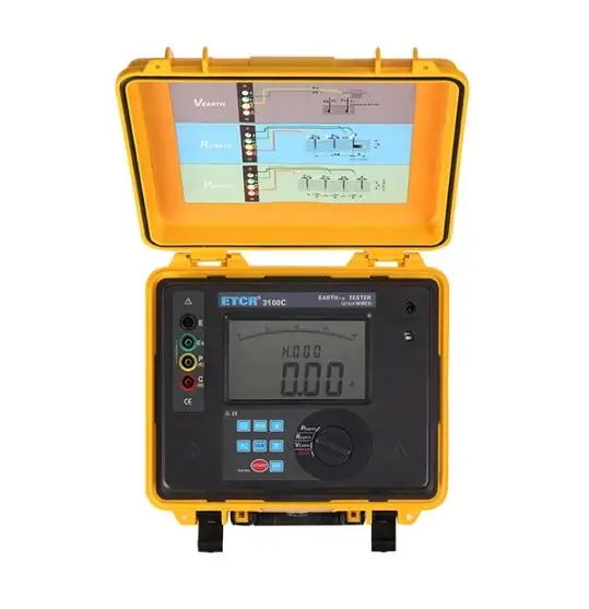 Тестер сопротивления почвы ETCR3100C цифровой измеритель сопротивления|Детали и