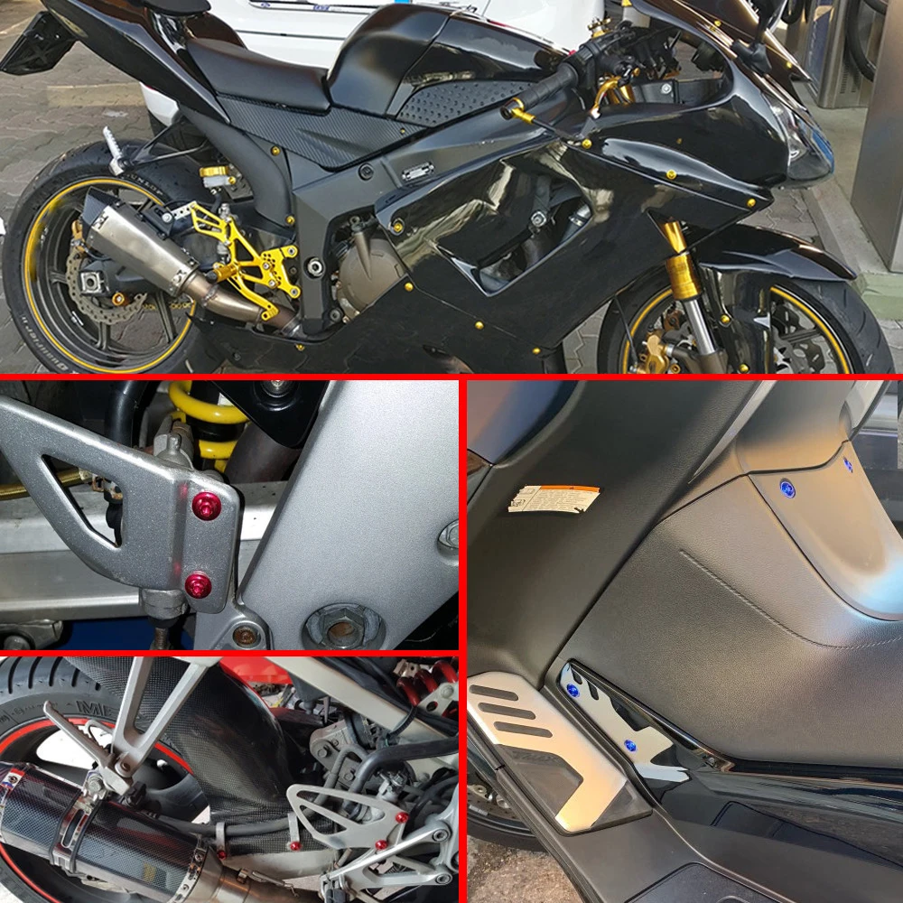Универсальные крепежные винты для мотоциклов комплект пружинных болтов Kawasaki Z400