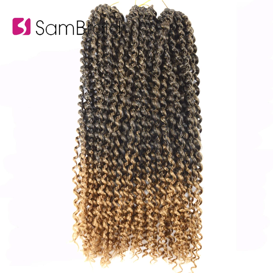 

SAMBRAID 18 дюймов страстные весенние крученые волосы вязанные крючком косы искусственные мягкие локоны вязаные крючком волосы синтетические п...