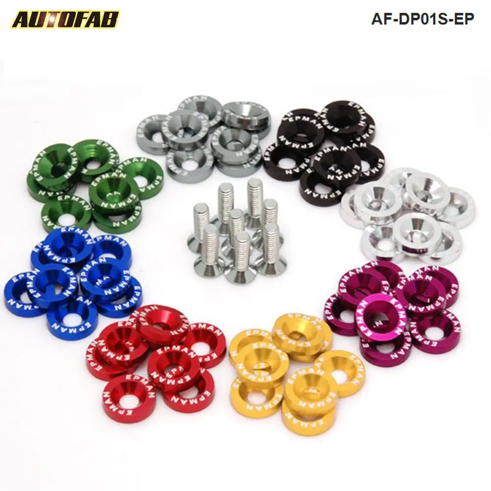 Шайбы Jdm для крыльев шайбы и болты из алюминия Honda Civic Integra RSX EK EG DC AF DP01S EP|bolt aluminium|jdm