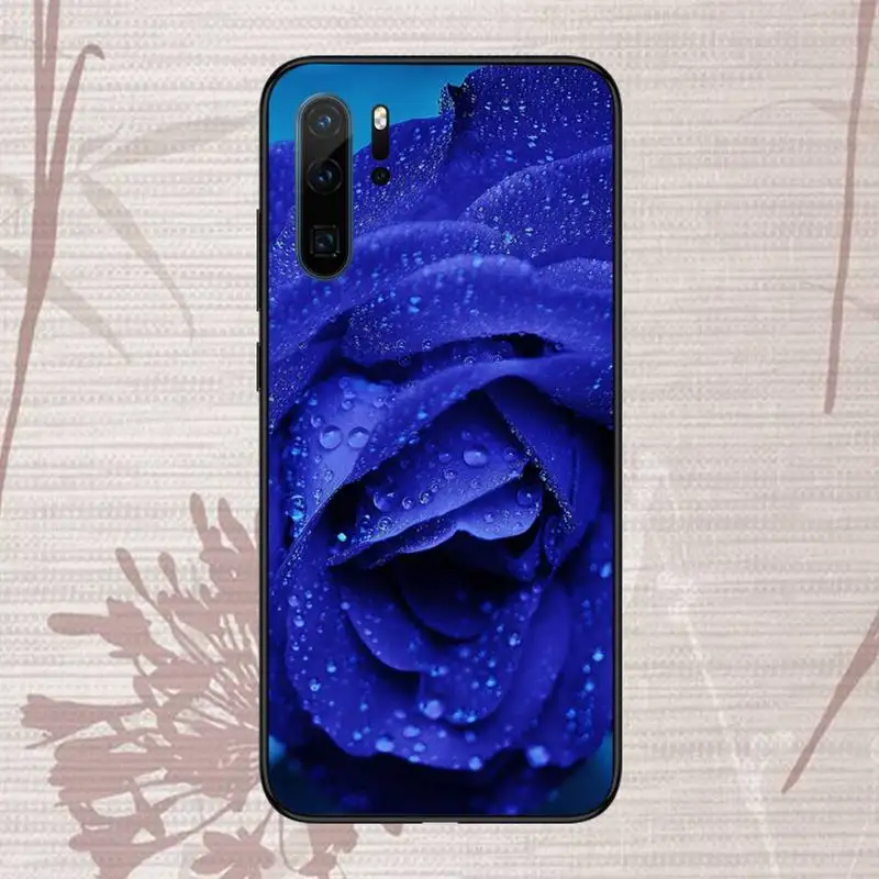 

Blue rose Phone Case For Huawei P20 P30 P40 lite Pro P Smart 2019 Mate 10 20 Lite Pro Nova 5t