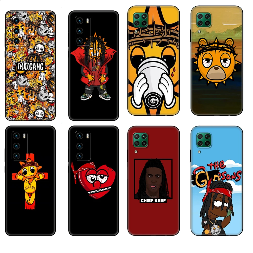 Черный чехол из ТПУ для Huawei P30 Lite Pro P40 LITE E P Smart Обложка чехлы головной банды Кеф -