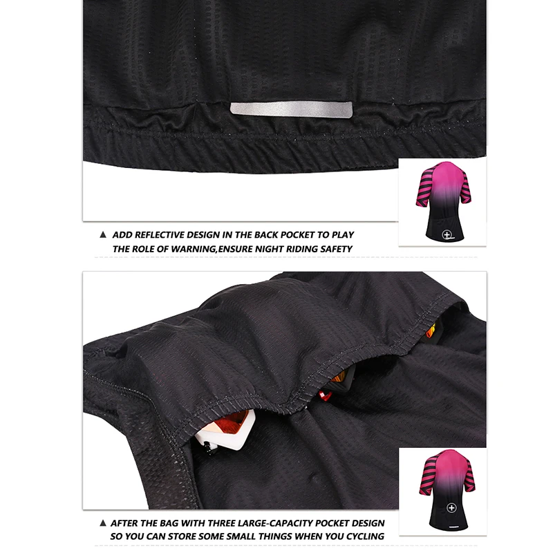 

PHMAX Women Cycling Jersey Quick-Dry Cycling Bicycle Clothing Summer MTB road bike jersey Bike Shirt Summer Short Sleeve jersey