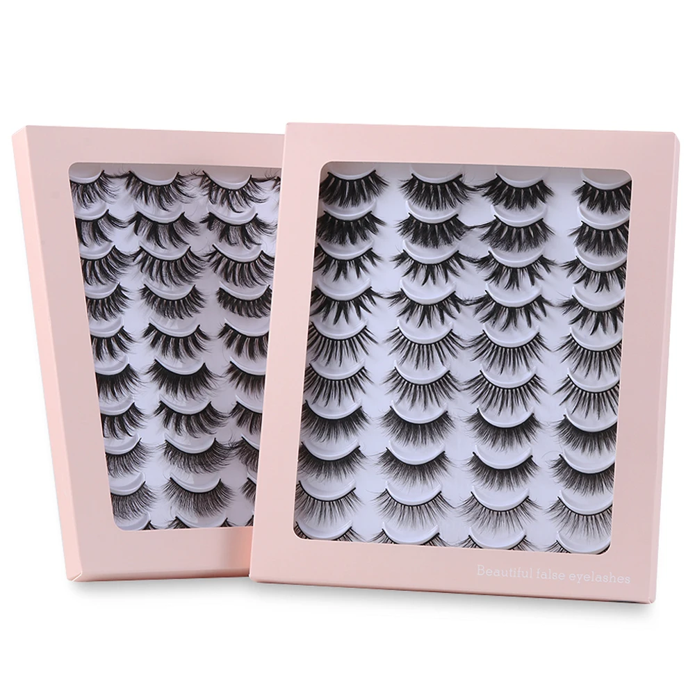 8/20 пар 3D норковые ресницы толстые натуральные накладные драматический объем