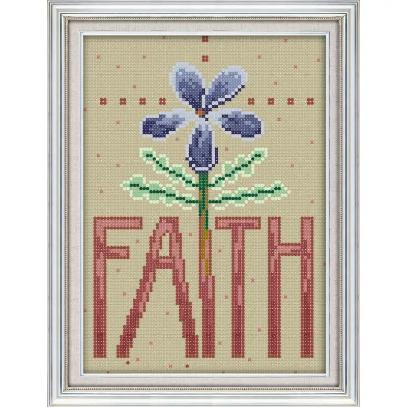Набор для вышивки крестом Joy Sunday Love & Faith 11 и 14 карат|Упаковка| |