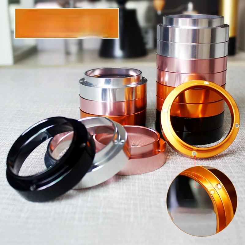 

Anti-flying Powder Receiving Powder Ring Italian Grinder 58mm Handle Coffee Cloth Powder Dial Powder
