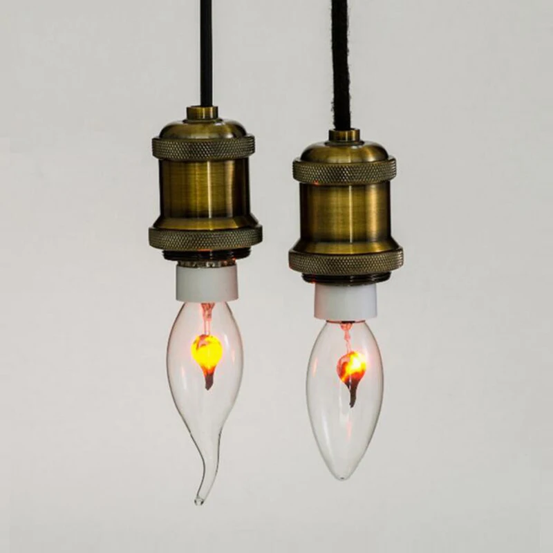 

2021 LED Dynamic Flame Effect Flickering Fire Light Bulb E14 Corn Bulb Retro Decor 3W 220V Energy Saving Lamp For Home Lighting