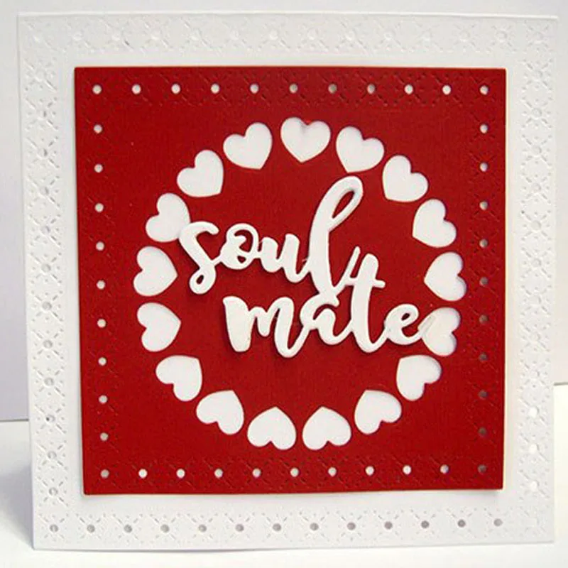 Любовь Форма нож из углеродистой стали штампы Diy для рукоделия Скрапбукинг карты