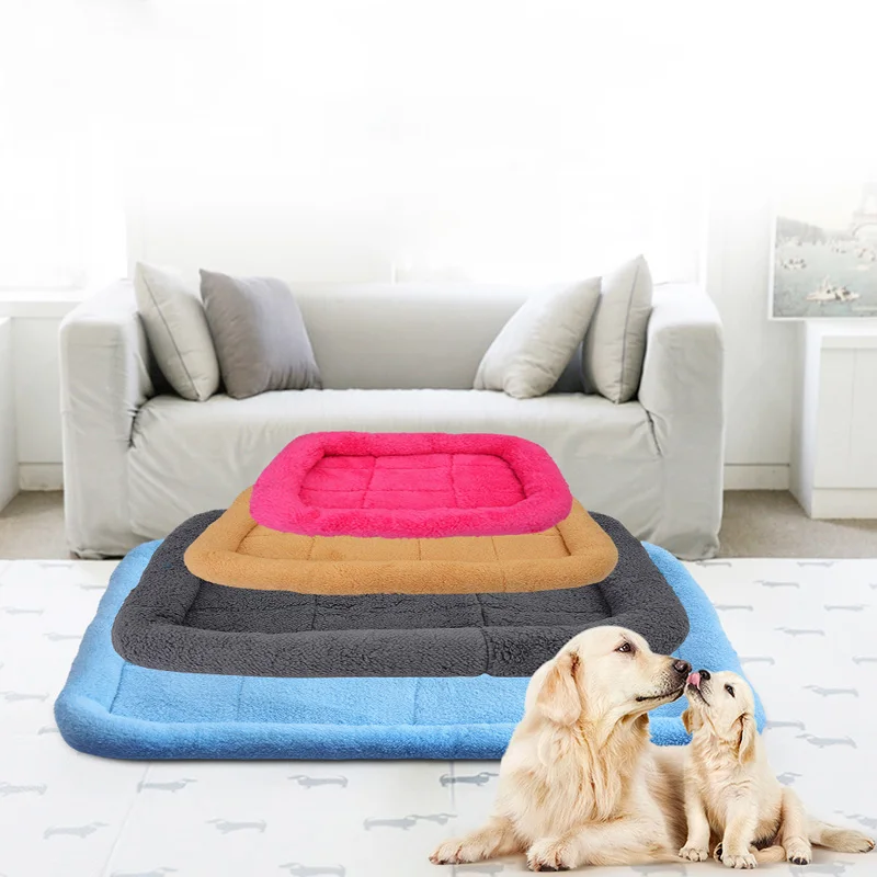 S XL коврик для собаки теплое Флисовое одеяло домашнее гнездо осенне зимний диван