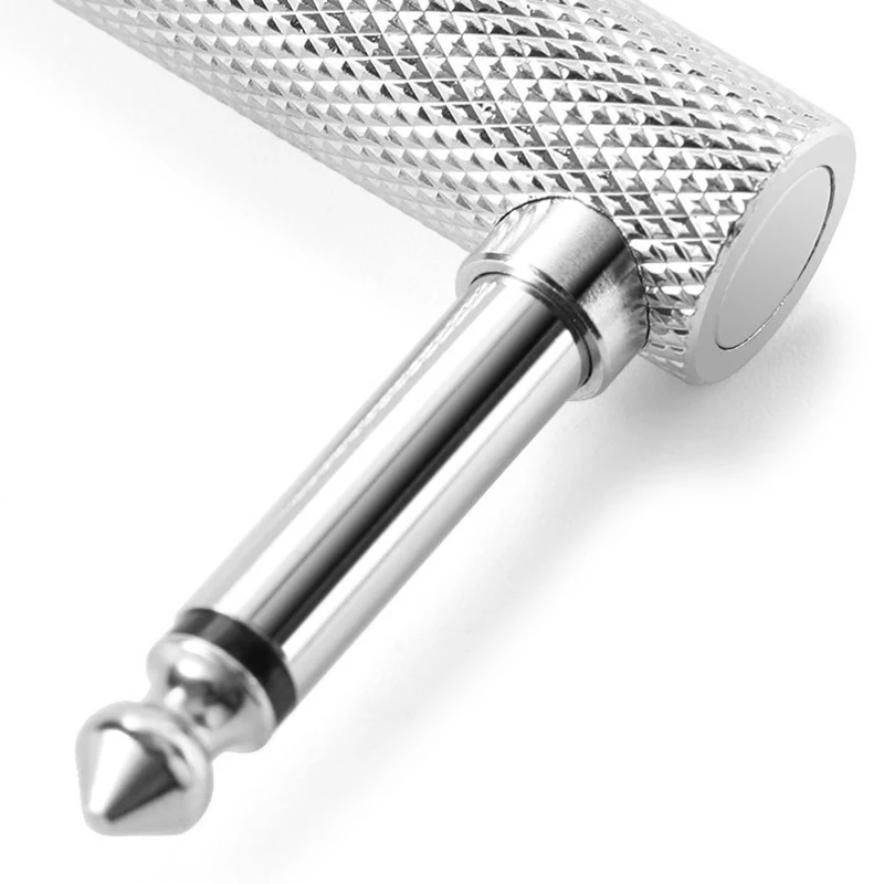 3 шт патч-кабель шнуры для подключения гитарных-серебристых эффектов педали |