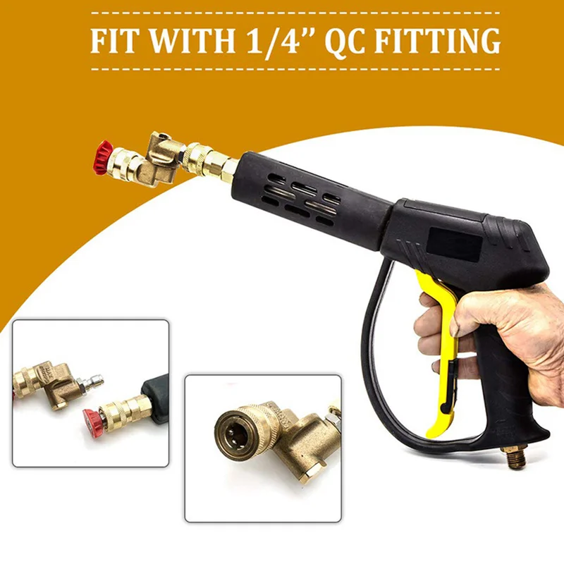 Набор наконечников для мойки высокого давления 4000psi быстроразъемный Поворотный