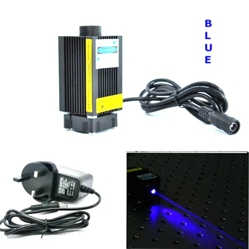 12V 450nm 1000 мВт/1 Вт Чистая Фиолетовый лазер формата Blue Ray Dot Модуль W/адаптер &