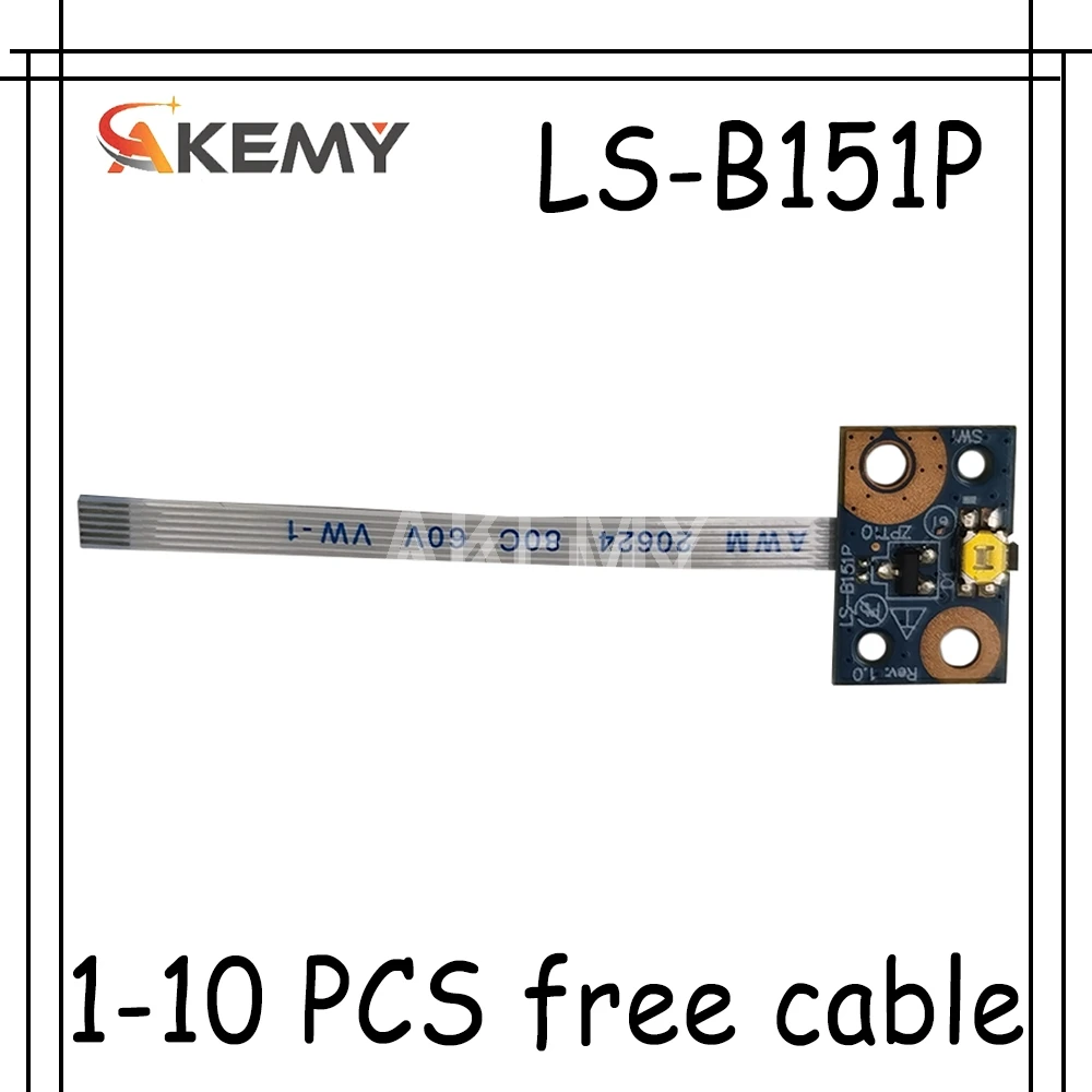 

1-10 PCS Akemy Power Button Board With Cable For HP Stream X360 11-P Series 755733-001 LS-B151P 11-P010NR 11-P015WM 11-P010NA