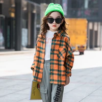 casual children clothes spring summer girls cotton blouses shirts kids teenagers outwear breathable high quality