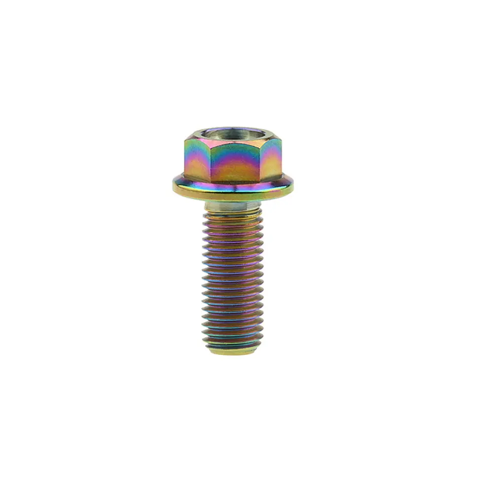 Титановый винт Xingxi M6X10 15 20 25 30 35 40 45 50 60 65 70 мм Ti фланцевый шестигранный болт Золотой