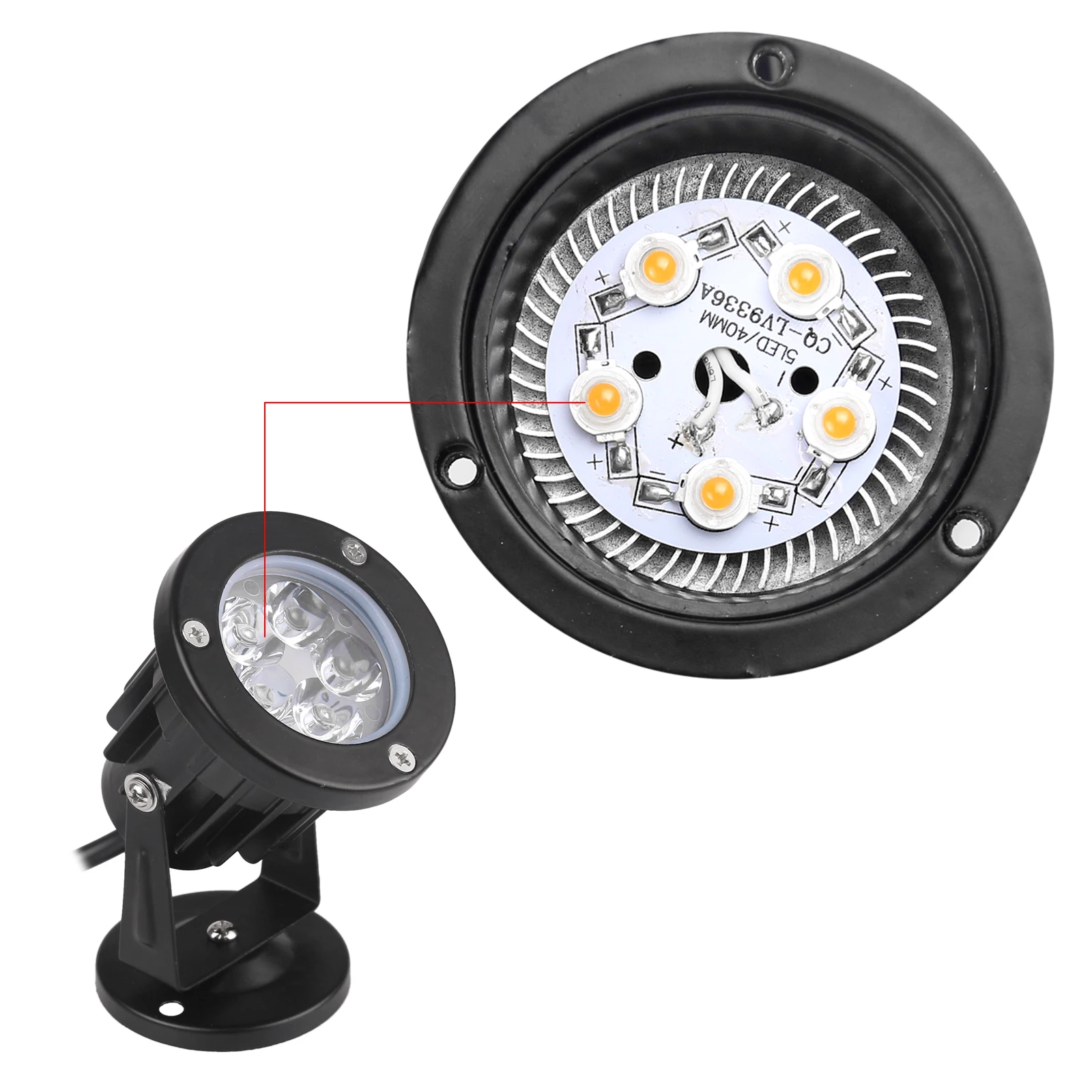 Waterproof 5W LED Lawn Garden Flood Light Yard Patio Path Spotlight Lamp Warm White AC 85-265V With Spike Cold | Лампы и освещение