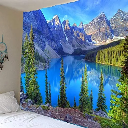 

Mountain Tree Forest Tapestry for Bedroom Living Room Dorm Dcor