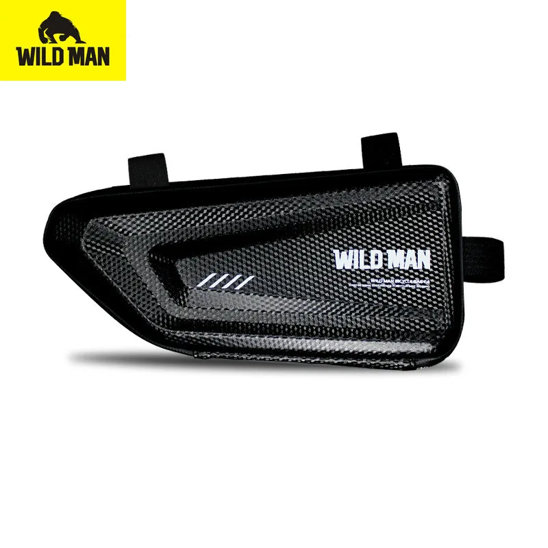 WILD MAN Mountain Bike Bag Rainproof Road Bicycle Frame Cycling Accessories Hard Shell Tools Storage Panniers Capacity 1.5L | Спорт и