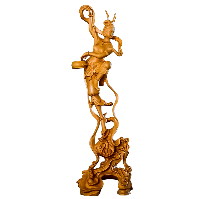 

Резьба по дереву, красота, коробка, полый резьба Dunhuang Feitian, дамские домашние аксессуары, китайские ремесла, маленькие украшения