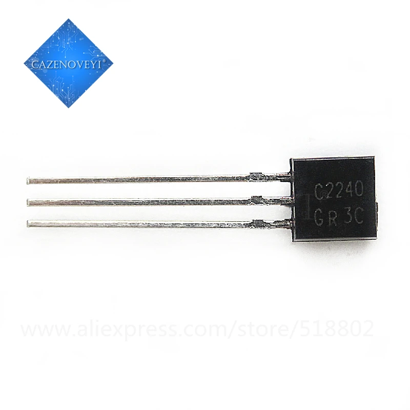 2 шт./лот = 1 пара 2SA970 2SC2240 A970 C2240 TO-92 в наличии