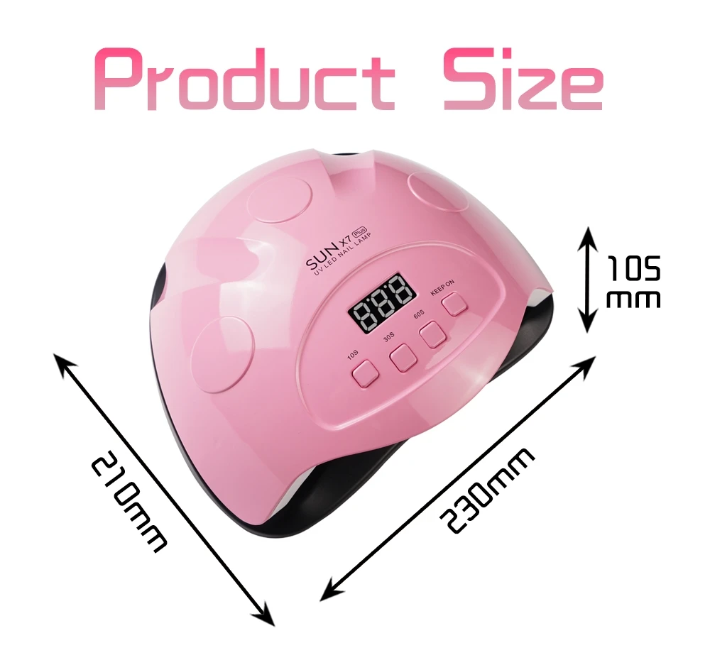 Светодиодный УФ фен SUN X7 Plus сушилка для сушки гель лака 36 светодиодный s 30S/60S