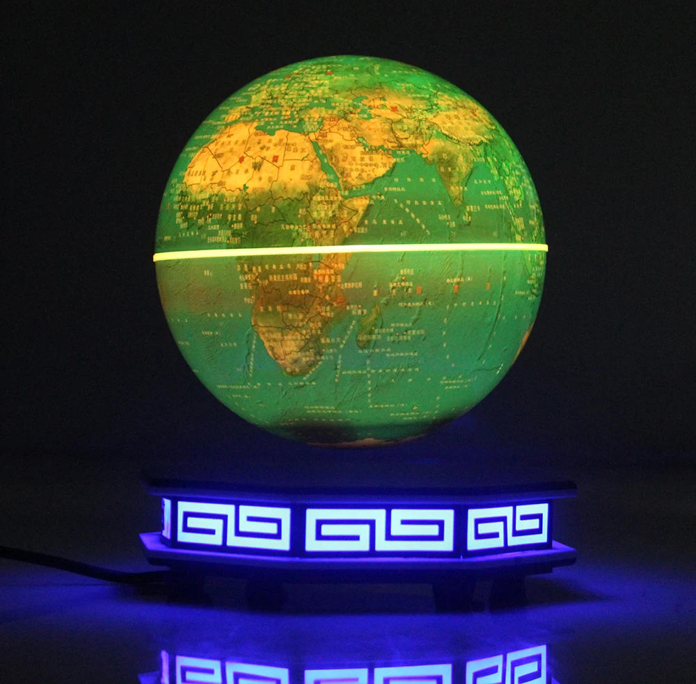 Офис украшения дома магнитной левитации 6 дюймов земля поворачивается плавающий