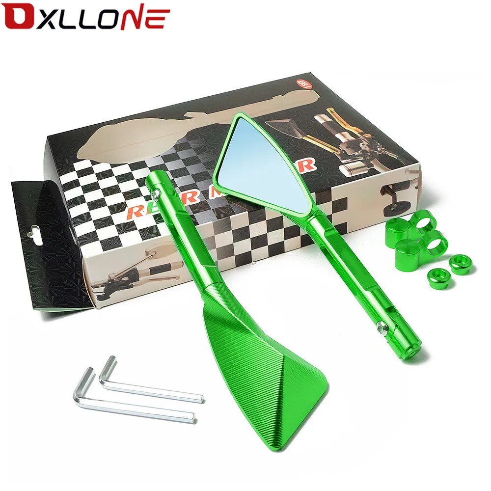 Универсальный мотоцикл зеркало заднего вида 1 пара для kawasaki ZX7R/ZX7RR ZX10R/RR|Боковые