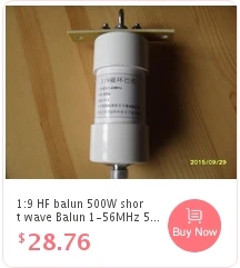 1:1 водонепроницаемый HF балун для 160 м-6 м полос(1,8-50 МГц) 500 Вт Водонепроницаемый
