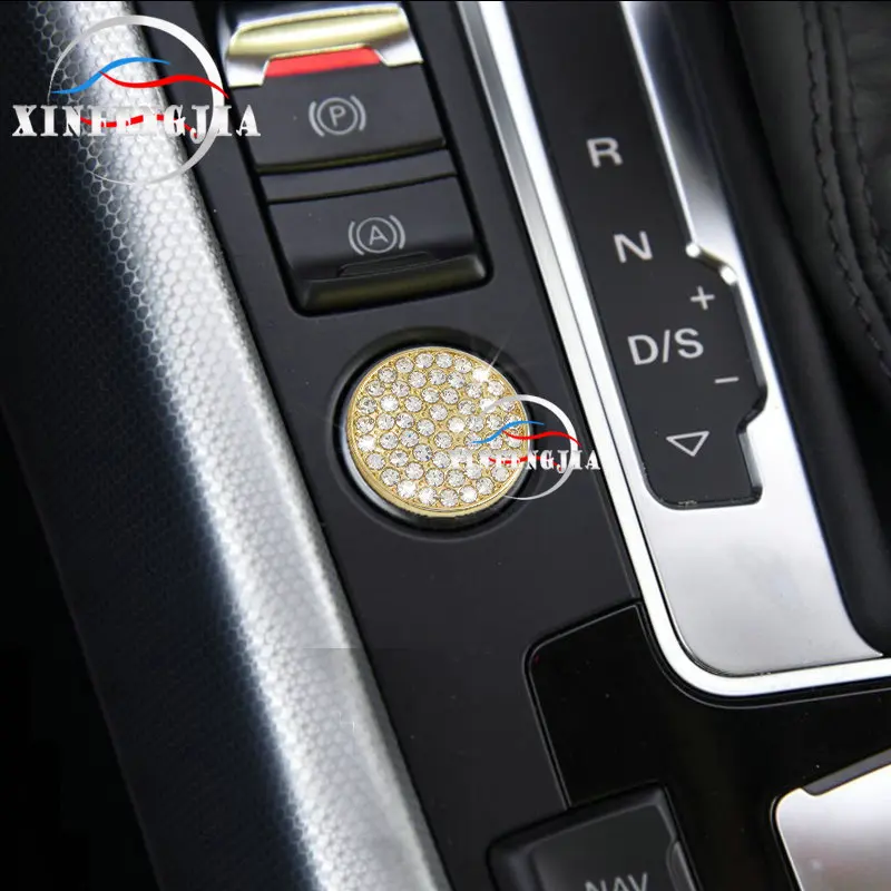 

For Audi Q5 09-17 Crystal Style Engine Start Button Case Cover Trim