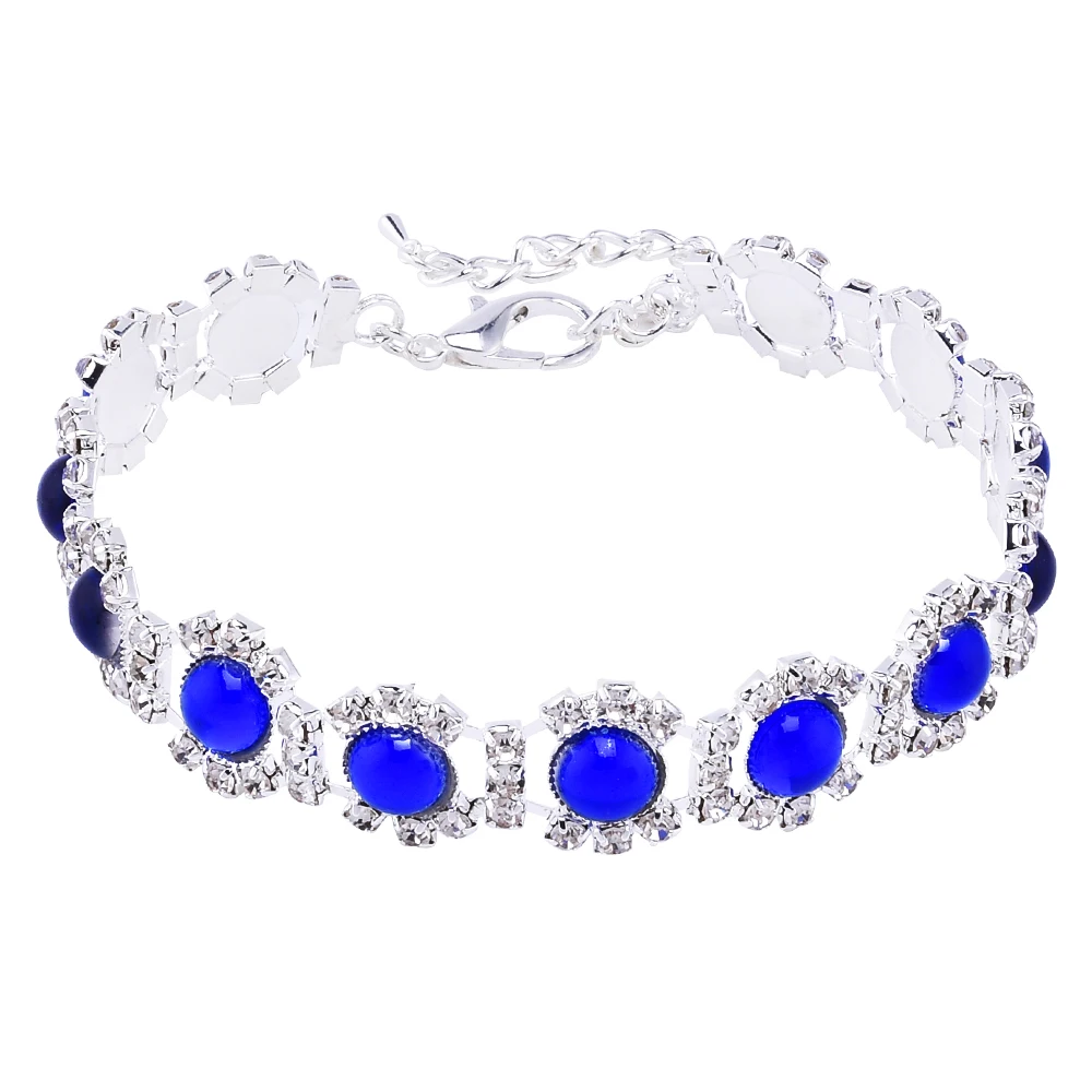 Ошейник Стразы для домашних питомцев регулируемое колье с жемчугом и