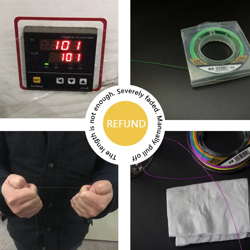 

Strong Stretch Pull 8-Strand Braided 100M PE Line Multifilament Fishing Accessories Mainline Low Water Absorption Will Not Fade