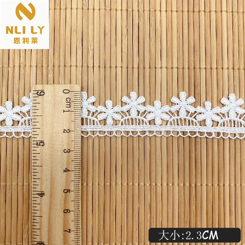 

15 Yards Small Flower Embroidery Lace Water Soluble Trim Lace