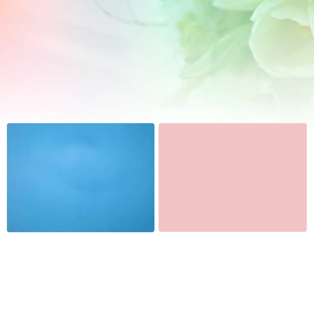 

2pcs Silicone Children Placemat Solid Color Table Pad Anti-slip Kids Feeding Tablemat (1pcs Sky-blue, 1pcs)