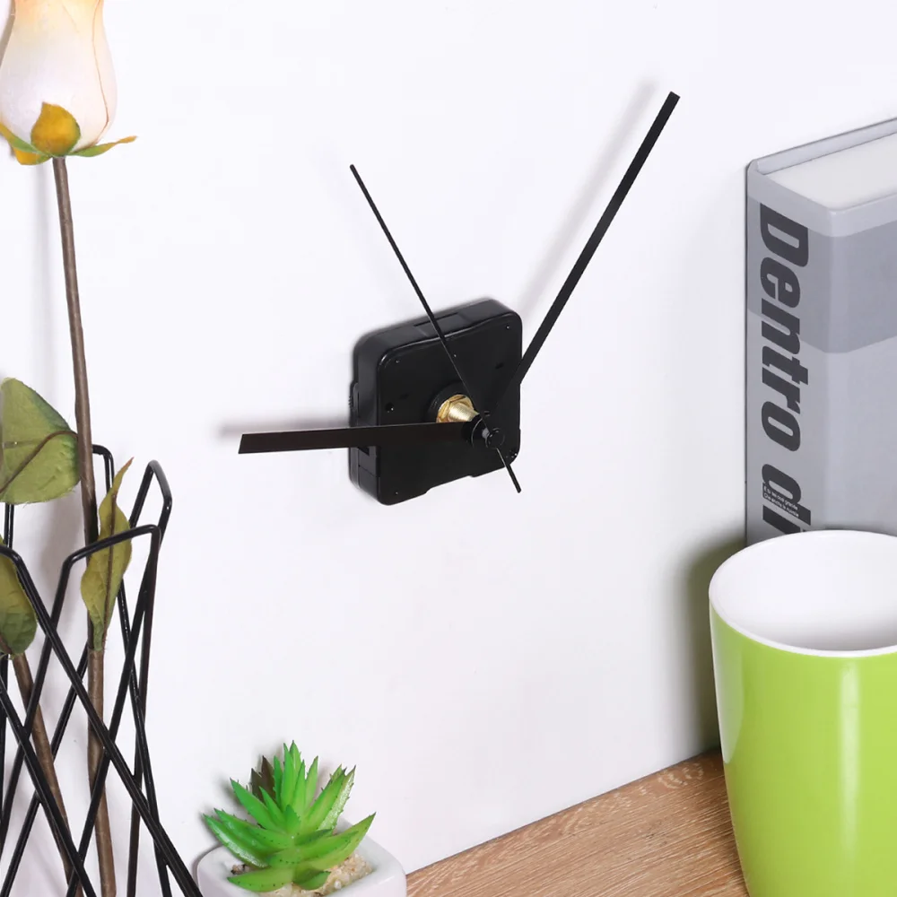 

WINOMO 1 Set Silent Clock Movement Kits for DIY Clock Replacement (Black Straight Clock Hand)
