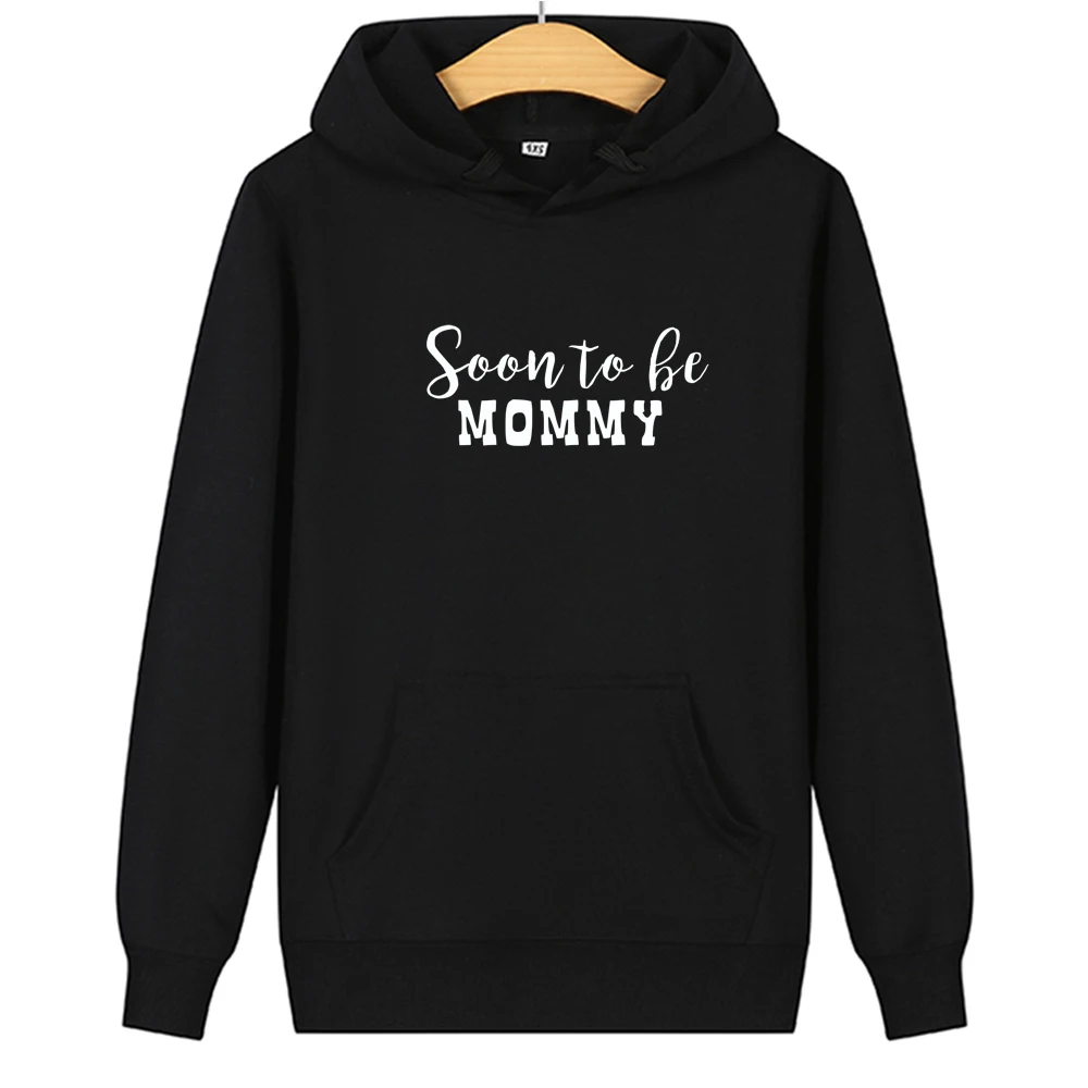 

Soon To Be Mommy Daddy Print Matching Couple Pullovers Autumn Cotton Casual Funny Hoodies Women Men Hipster Streewear
