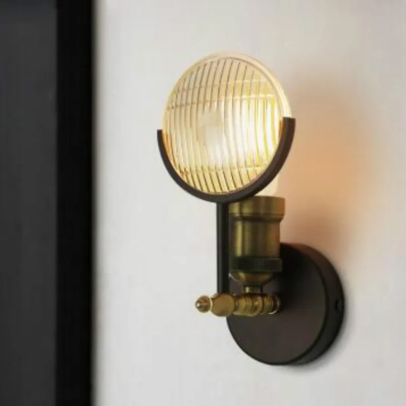 

Designer living room American personality creative retro industrial bedroom bedside dining room classic car wall lamp LB101007