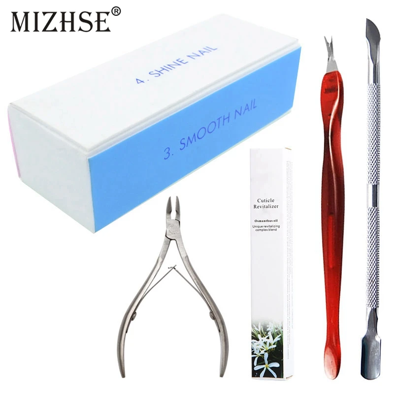 MIZHSE 5 шт. набор инструментов для маникюра кусачки ногтей инструмент кутикулы