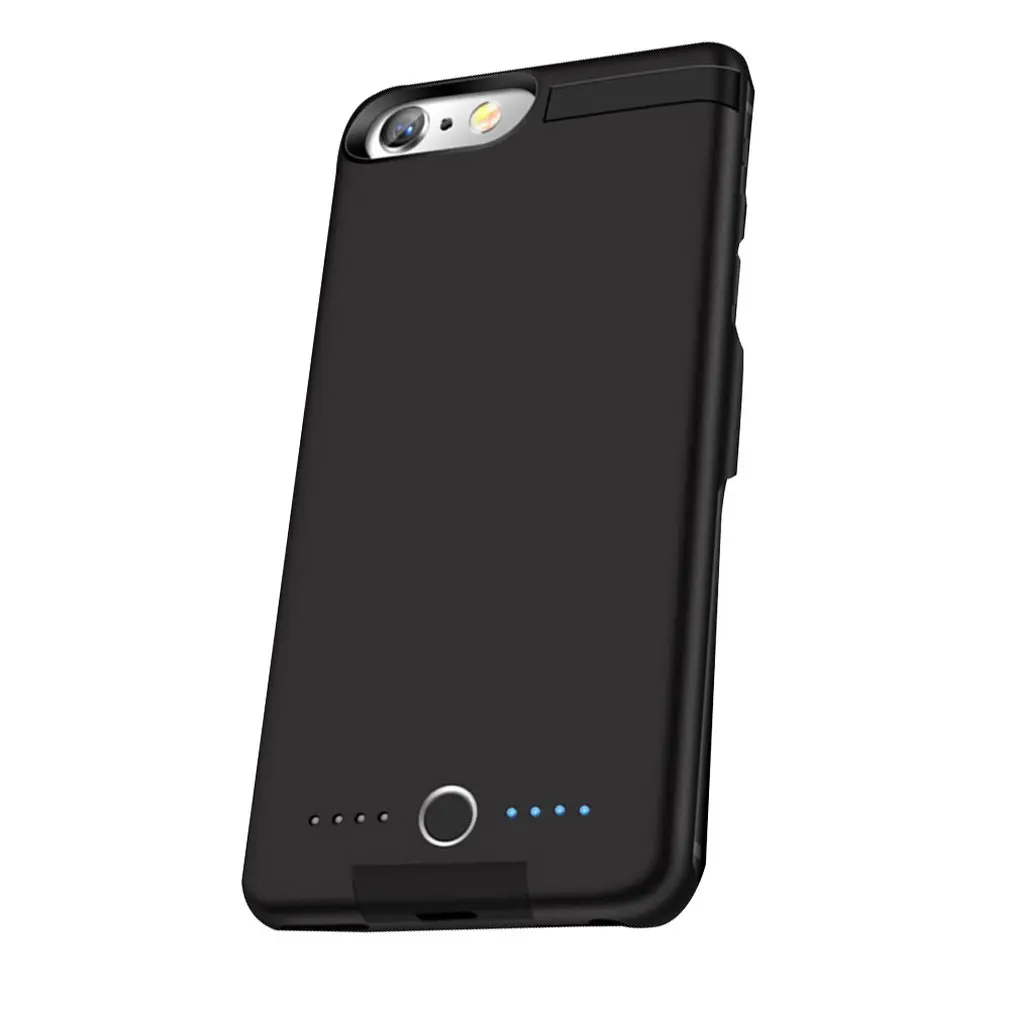 Black 5000 мАч чехол для зарядного устройства для iPhone 6/6 S/7/8 чехол для зарядного устройства чехол для мобильного телефона - Цвет: Black
