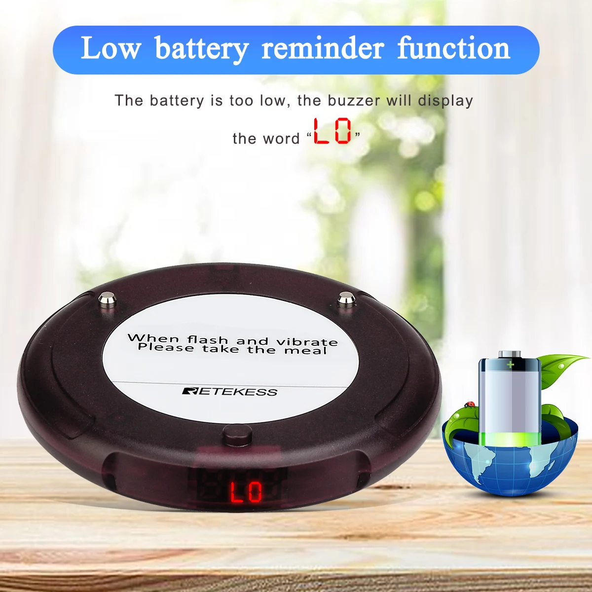 Retekess TD163 Restaurant Pager Calling Paging System 20 Coaster Buzzers Dual Charging Base For Cafe Church Clinic Food Court images - 6