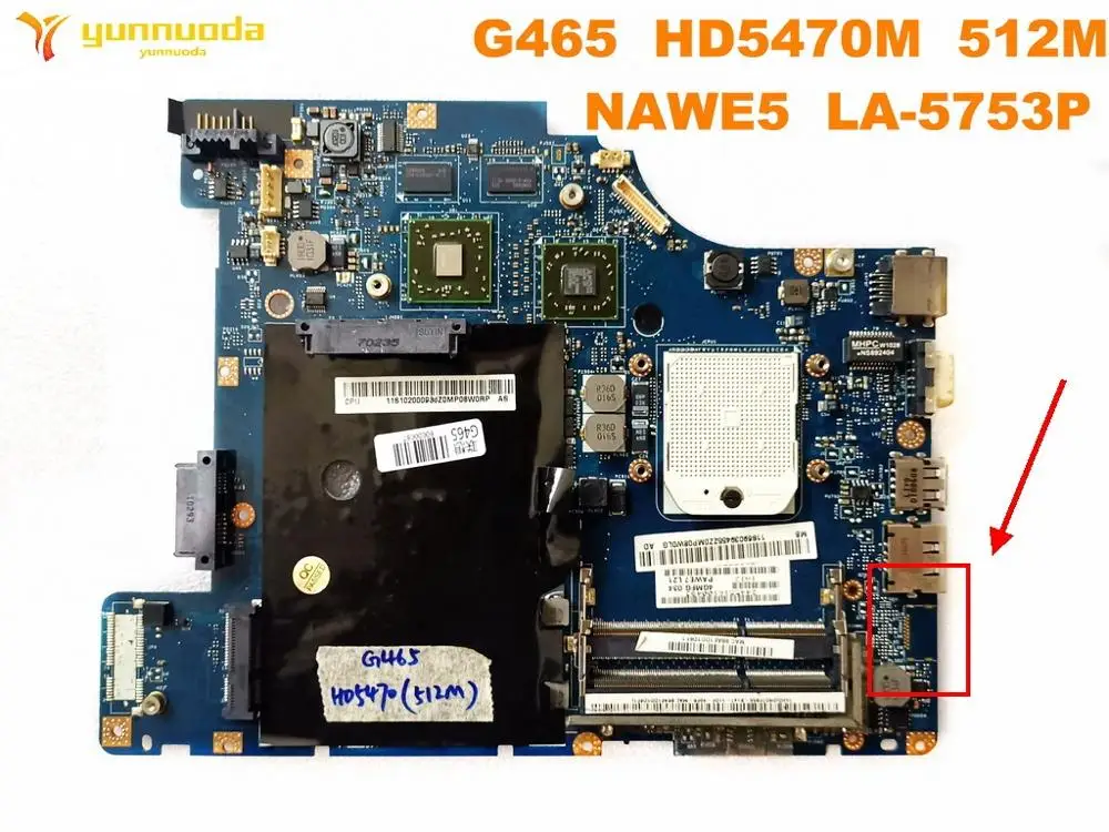 Original for Lenovo G465 laptop  motherboard G465  HD5470M  512M  NAWE5  LA-5753P tested good free shipping