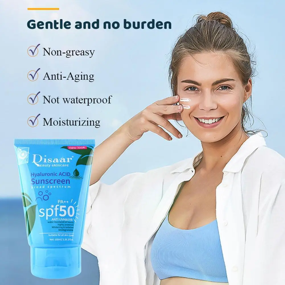 

Aloe Vera Sunscreen Moisturizing Refreshing Sunblock Sunburn Isolation Waterproof Primer SPF50 Prevent K4B0