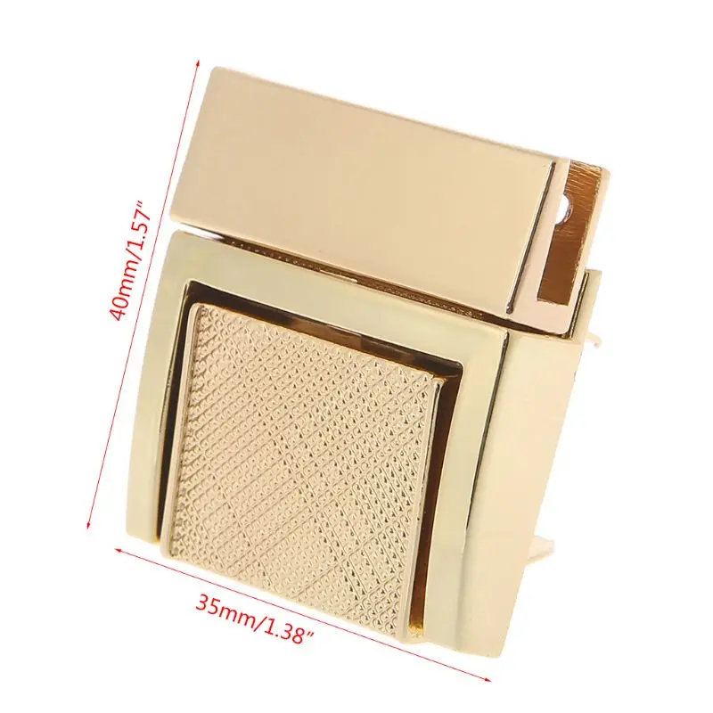 

Buckle Twist Lock Hardware For Bag Shape Handbag DIY Turn Locks Bags Clasp LX9F