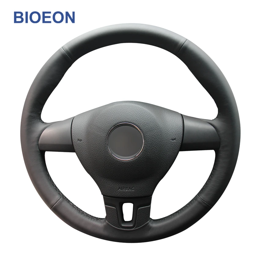 Чехлы рулевого колеса автомобиля ручной работы из искусственной кожи для Volkswagen VW