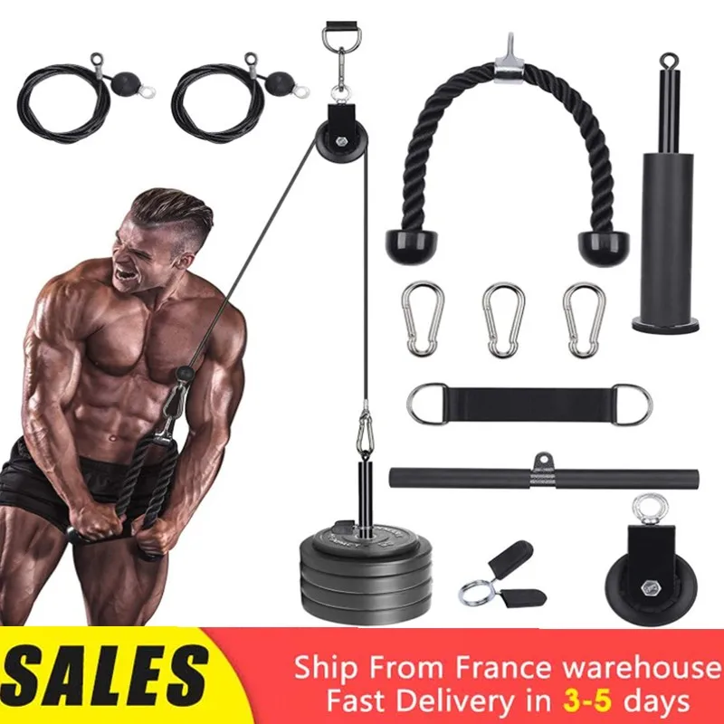 

Family Gym 2 In 1 Weight Pulley Maximum Weight 90kg Tensile Training Combination Set For Fitness Enthusiasts Training Muscle HWC