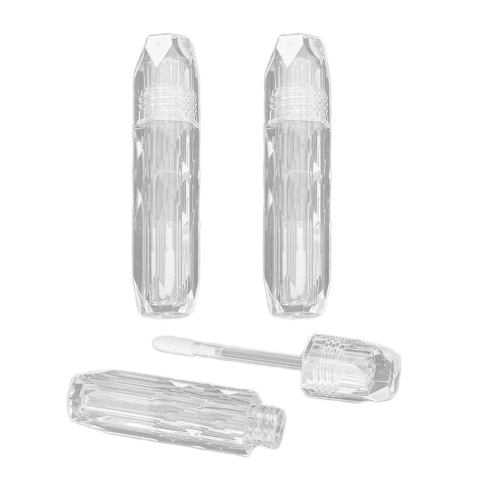 

3 Pcs 2.5ml Refillable Lip Gloss Bottles W/Wand DIY Containers Bottles