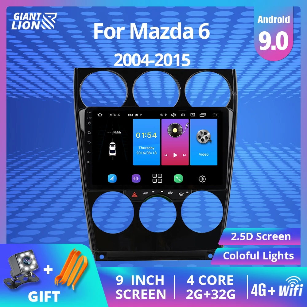 2din Android10.0 Car Radio Player For Mazda 6 2004-2014 Car Dvd Gps Navigation Auto Radio Multimedia Dvd Player Stereo Player