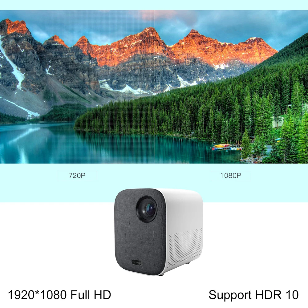 Оригинальный мини проектор Xiaomi Mijia Youth Version портативный домашний кинотеатр на
