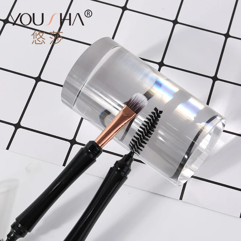

Makeup Brush Eyelash Curler Lip Double-ended Makeup Nylon Wool Natural Makeup Brush YC051