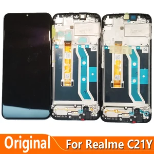 original 6 5 for realme c21y rmx3261 lcd display touch screen digitizer assembly repair parts free global shipping
